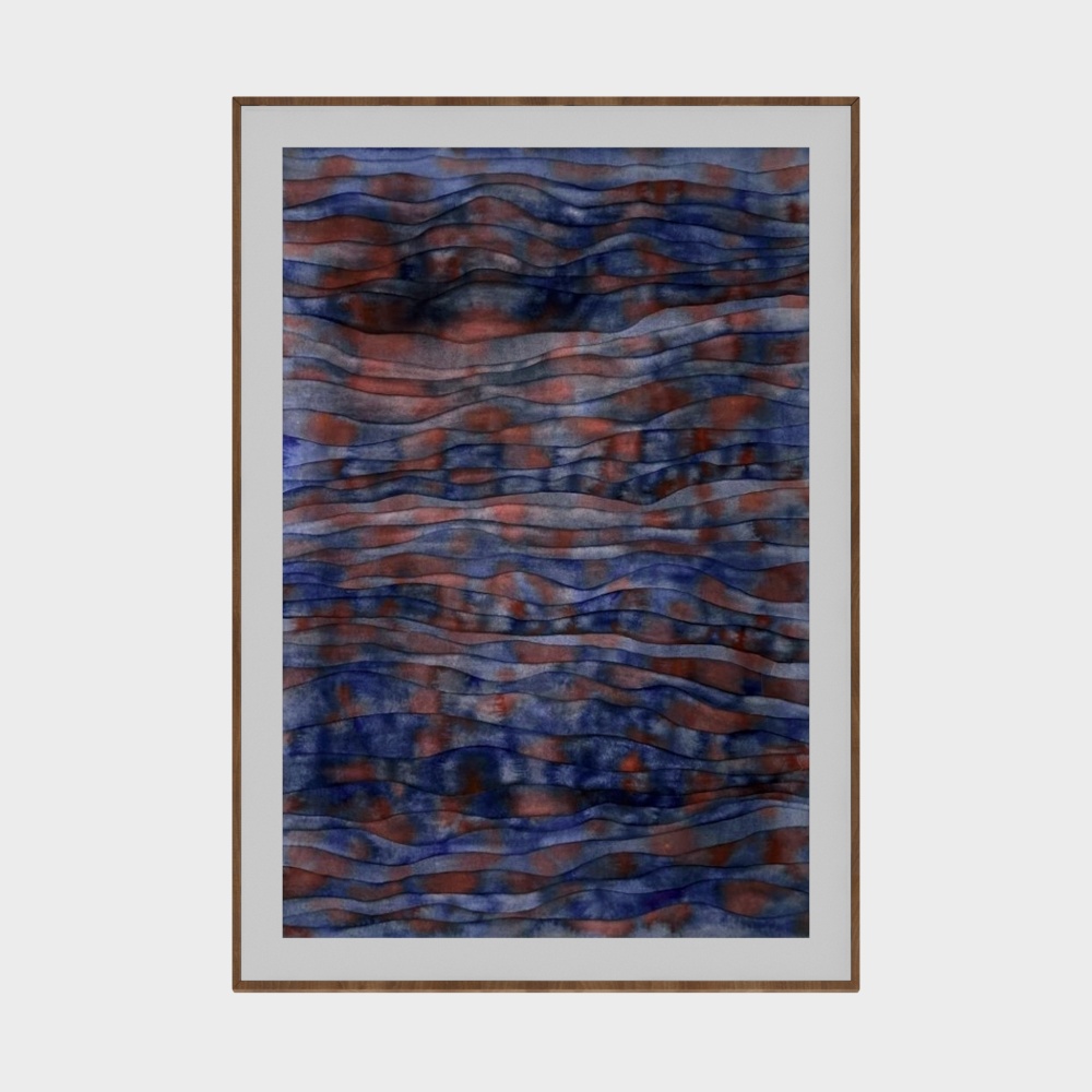 现代渐变装饰画3D模型