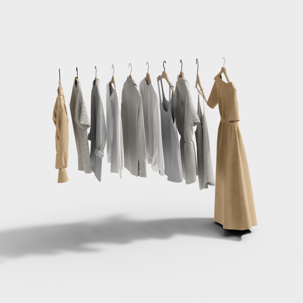 衣服组合3D模型