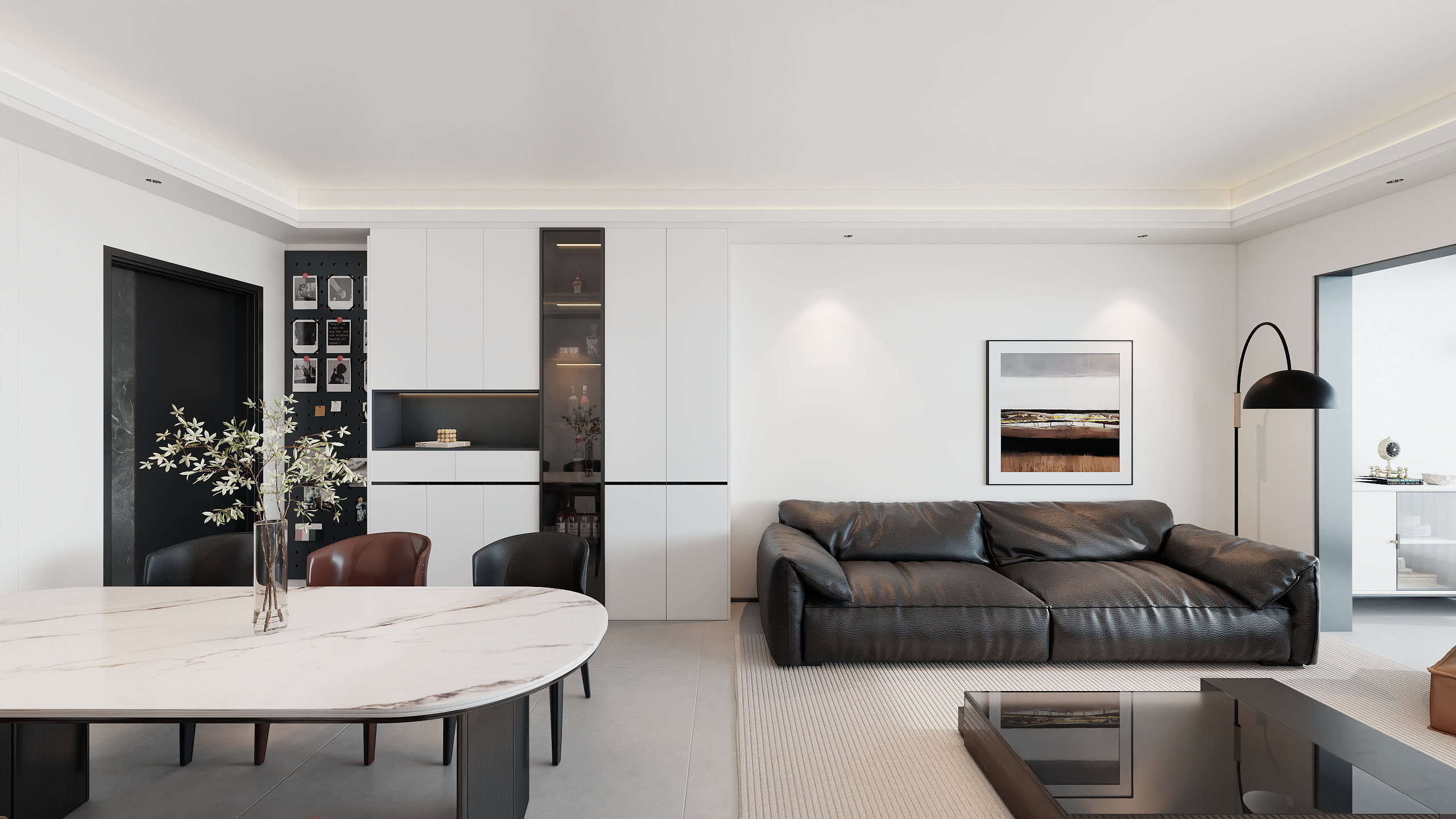 盛夏的一天-现代黑白-装修设计方案