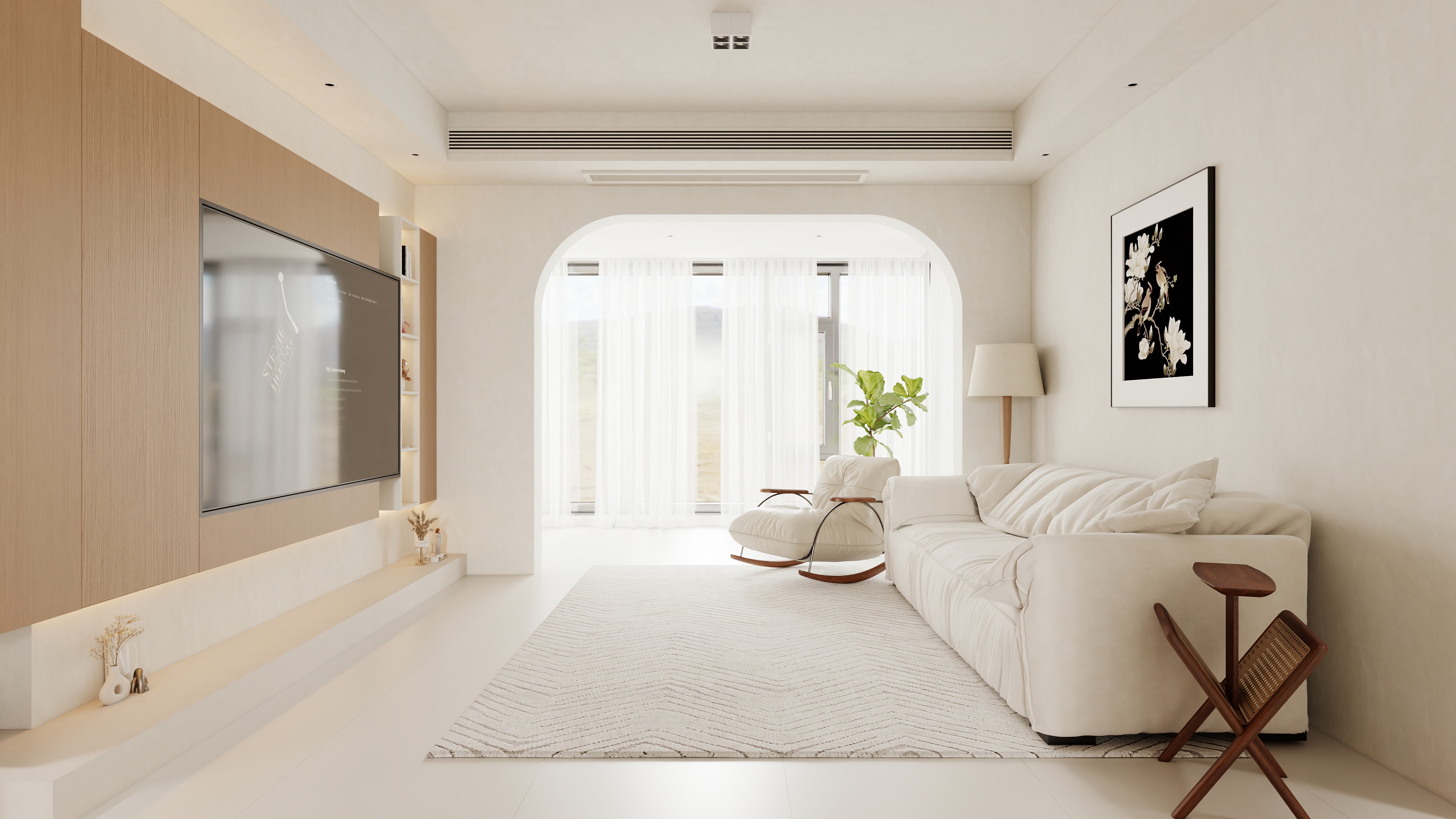 宇辰装饰.小孟-信义华府135中古风-装修设计方案