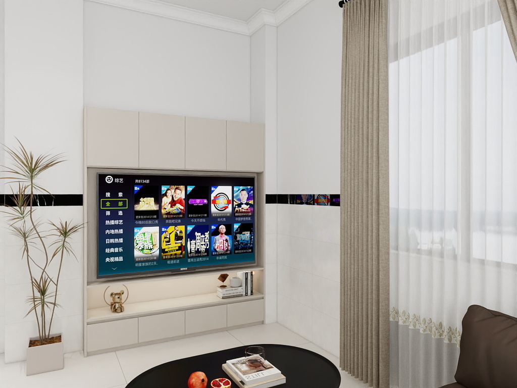 喜尔顿全案设计-自建房客厅-东平-装修设计方案