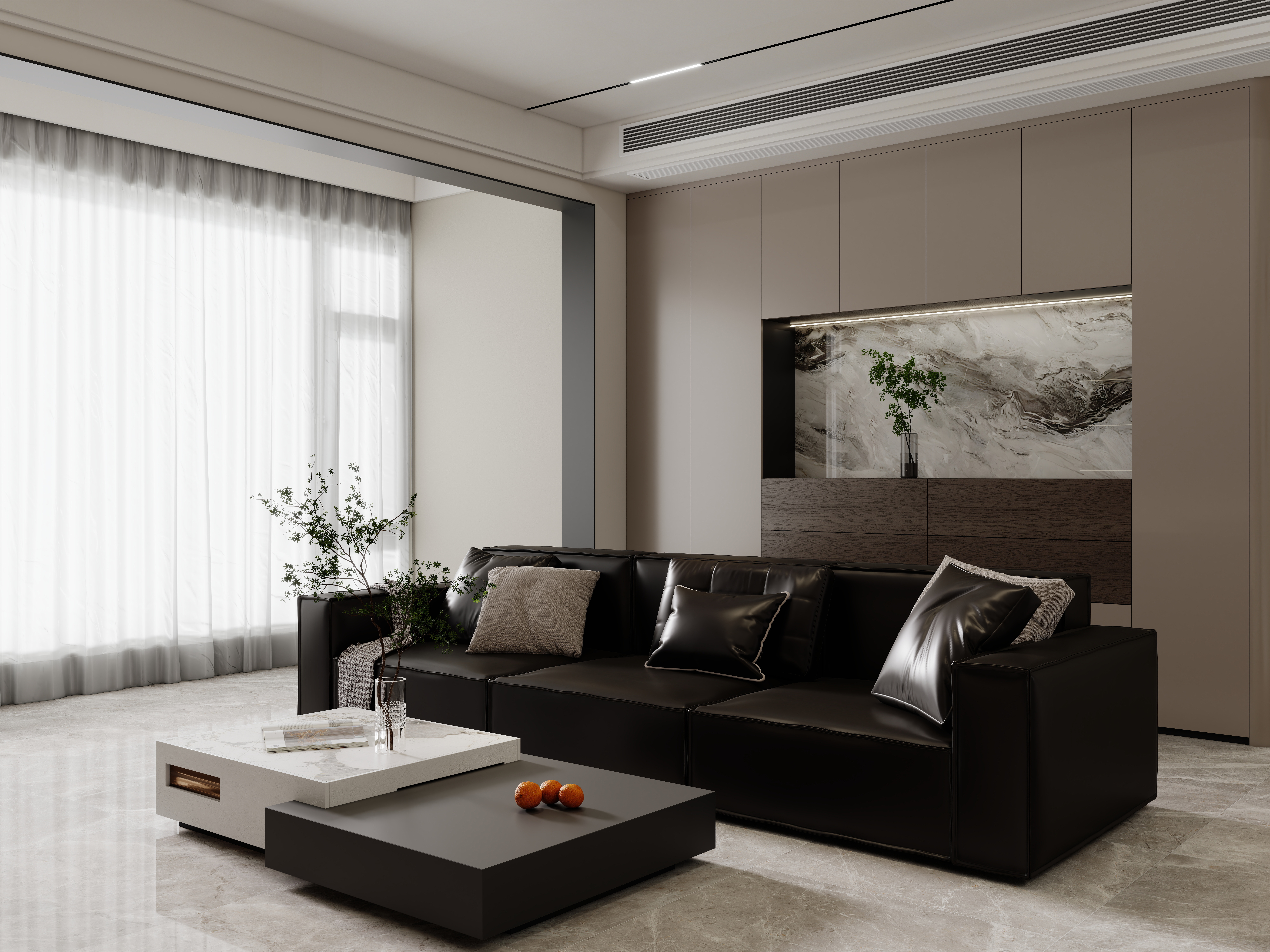 壹诺设计工作室-现代意式装修效果图