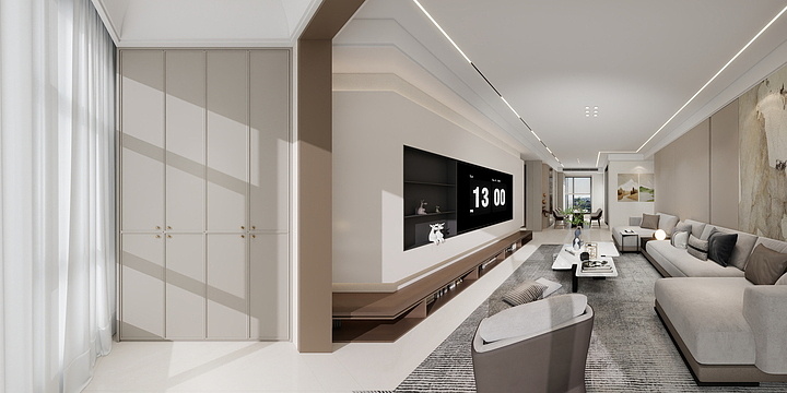 上饶区马可波罗-关口3-2-401效果图-装修设计方案