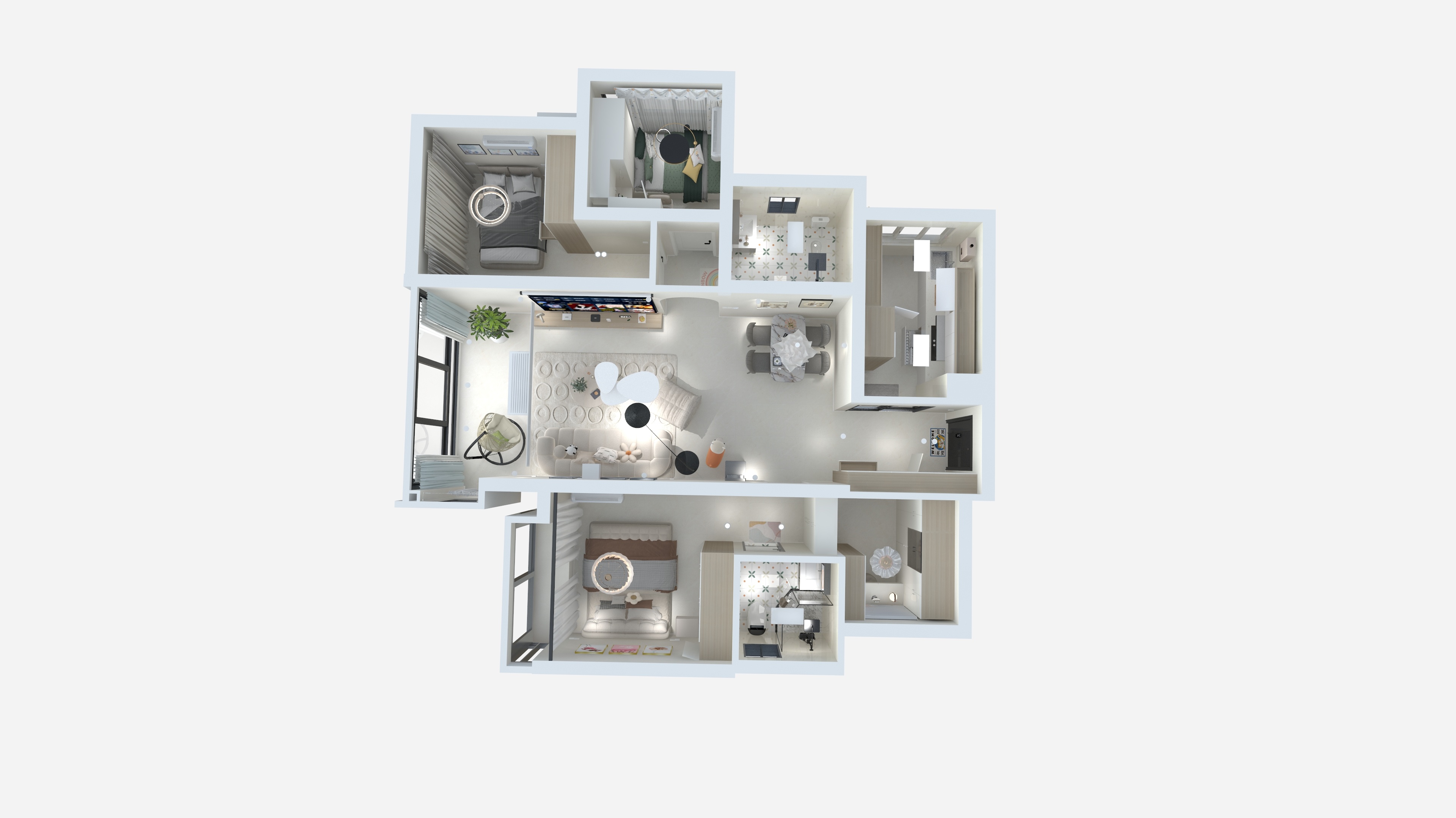 设计师詹迪-春风九里3-4-15奶油风-装修设计方案