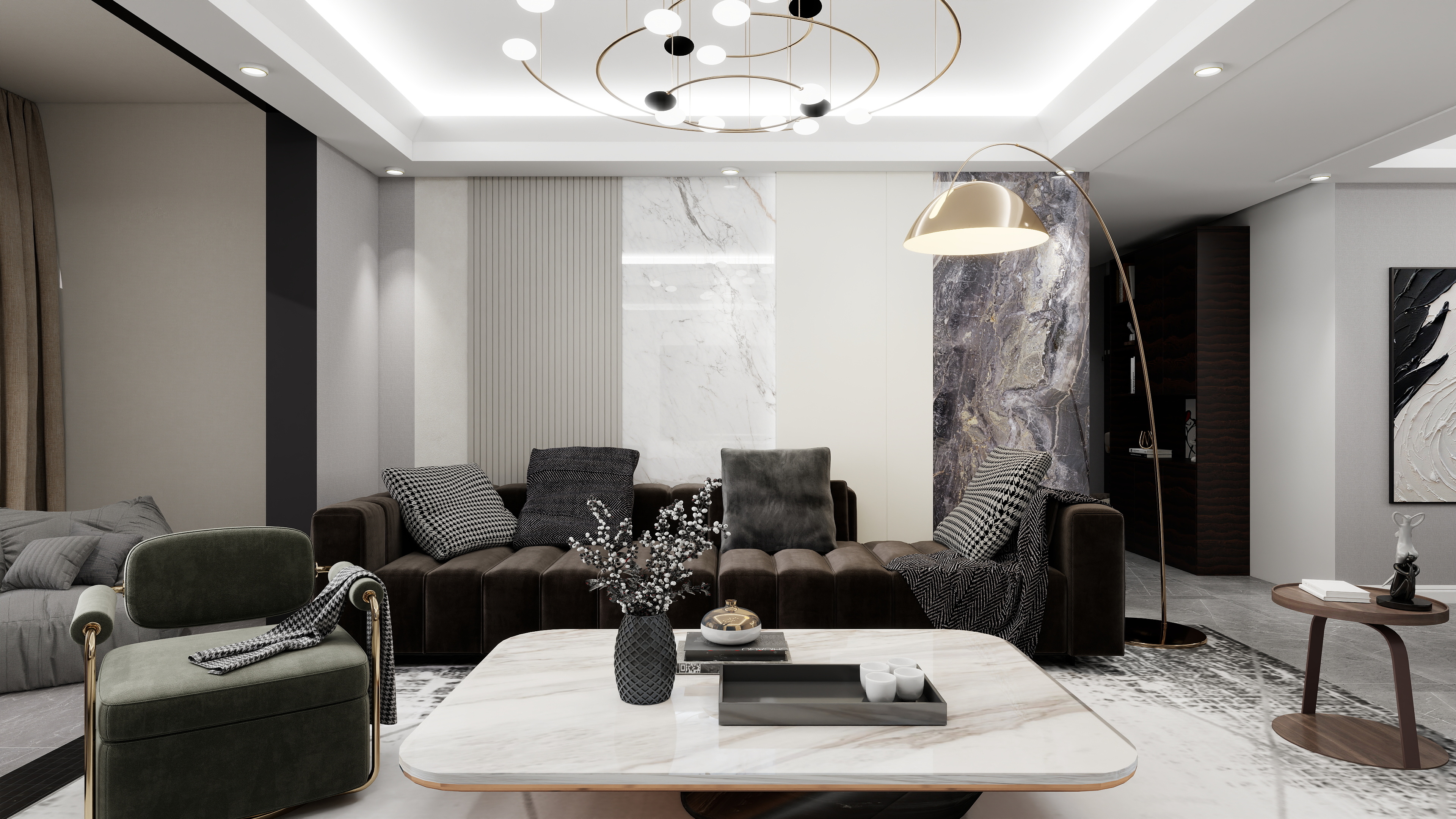 雨停几度-自建房117㎡3室-装修设计方案