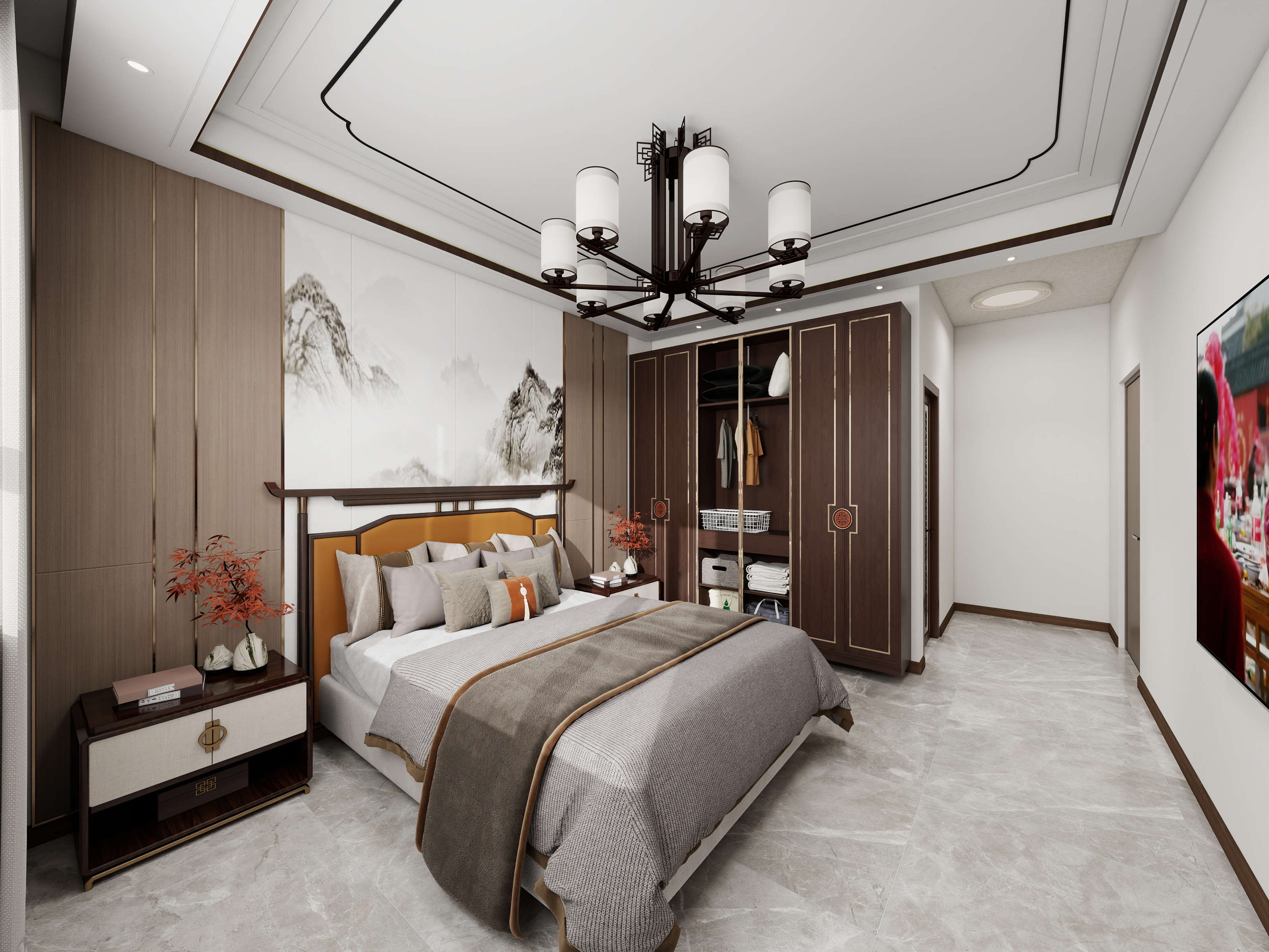 刘雨腾-香汐映月项目西边户下跃新中式设计效果-装修设计方案