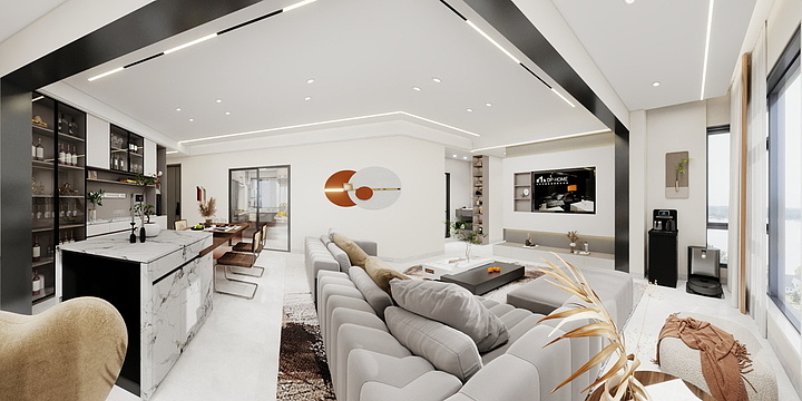 大班装饰集团设计中心-天海王西帅效果图-装修设计方案