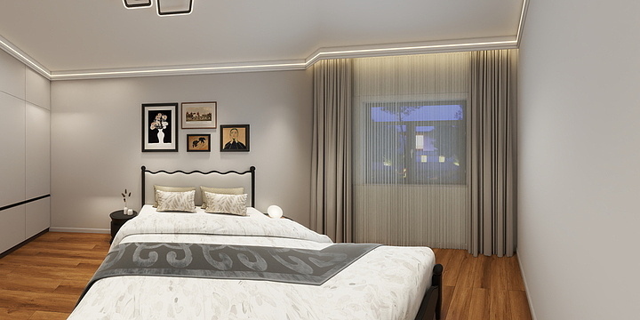 A千艺空间设计-5.6怡园C区-两室-装修设计方案