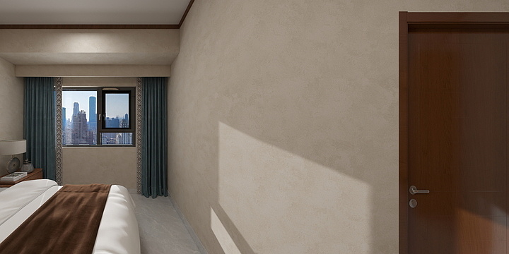 澜渊设计师-锦江名苑1-1-2-1中式效果（黄花梨色最终版）-装修设计方案