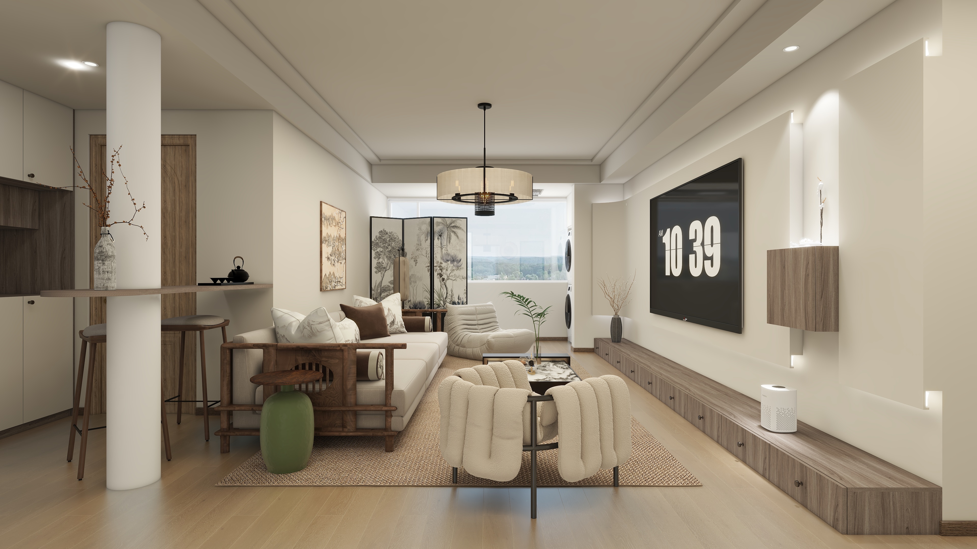 明德惟馨Uugz-126㎡3室新中式-装修设计方案