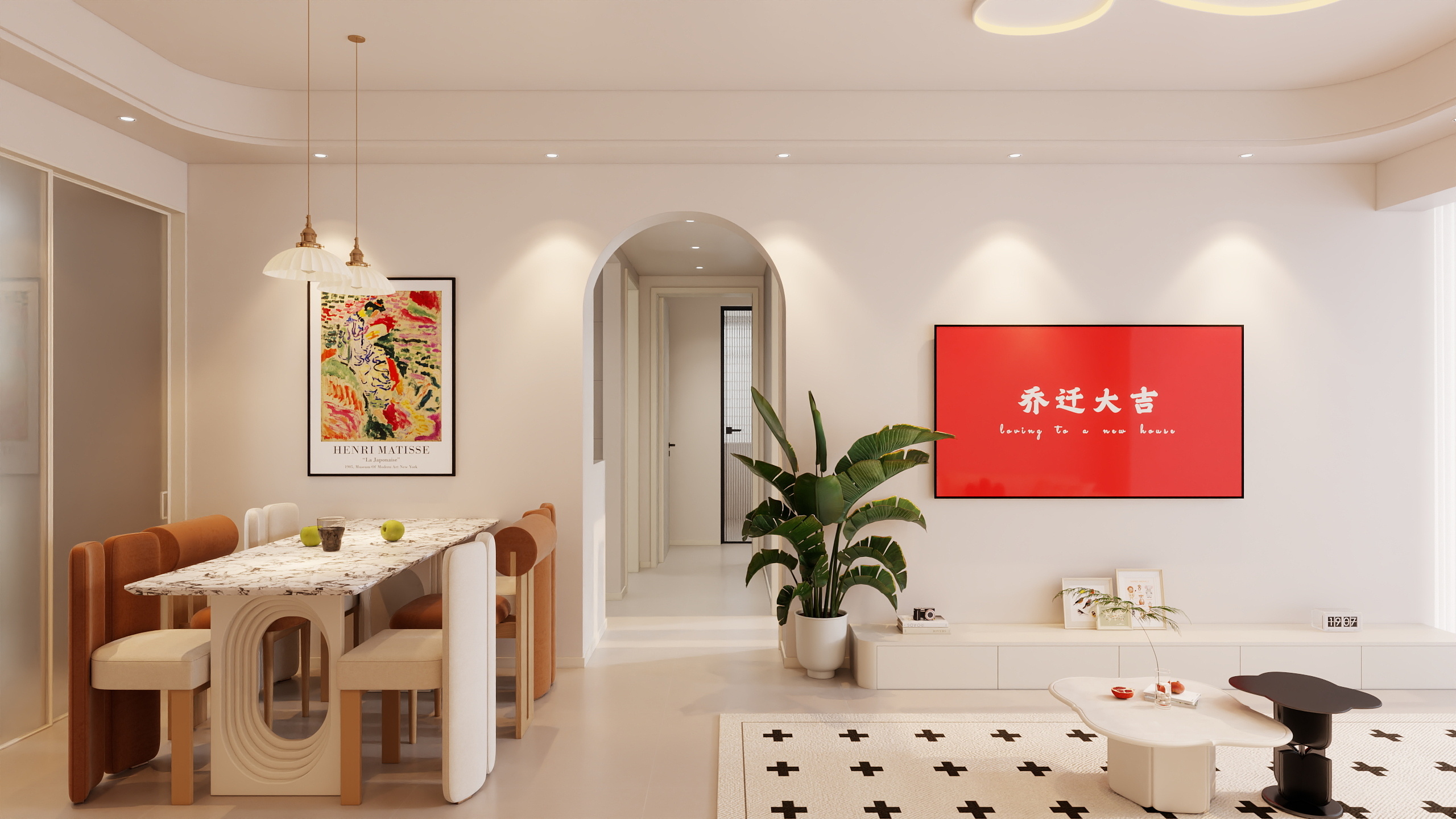 星雨视觉-天悦城奶油风-装修设计方案