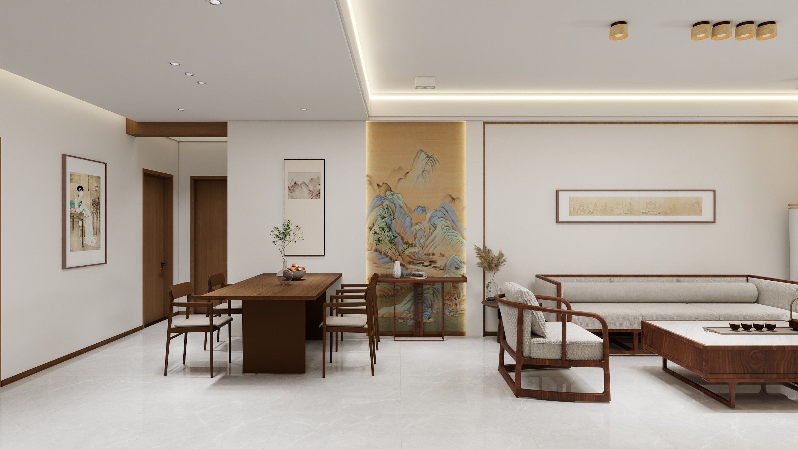 室内设计LYping-122㎡3室-装修设计方案