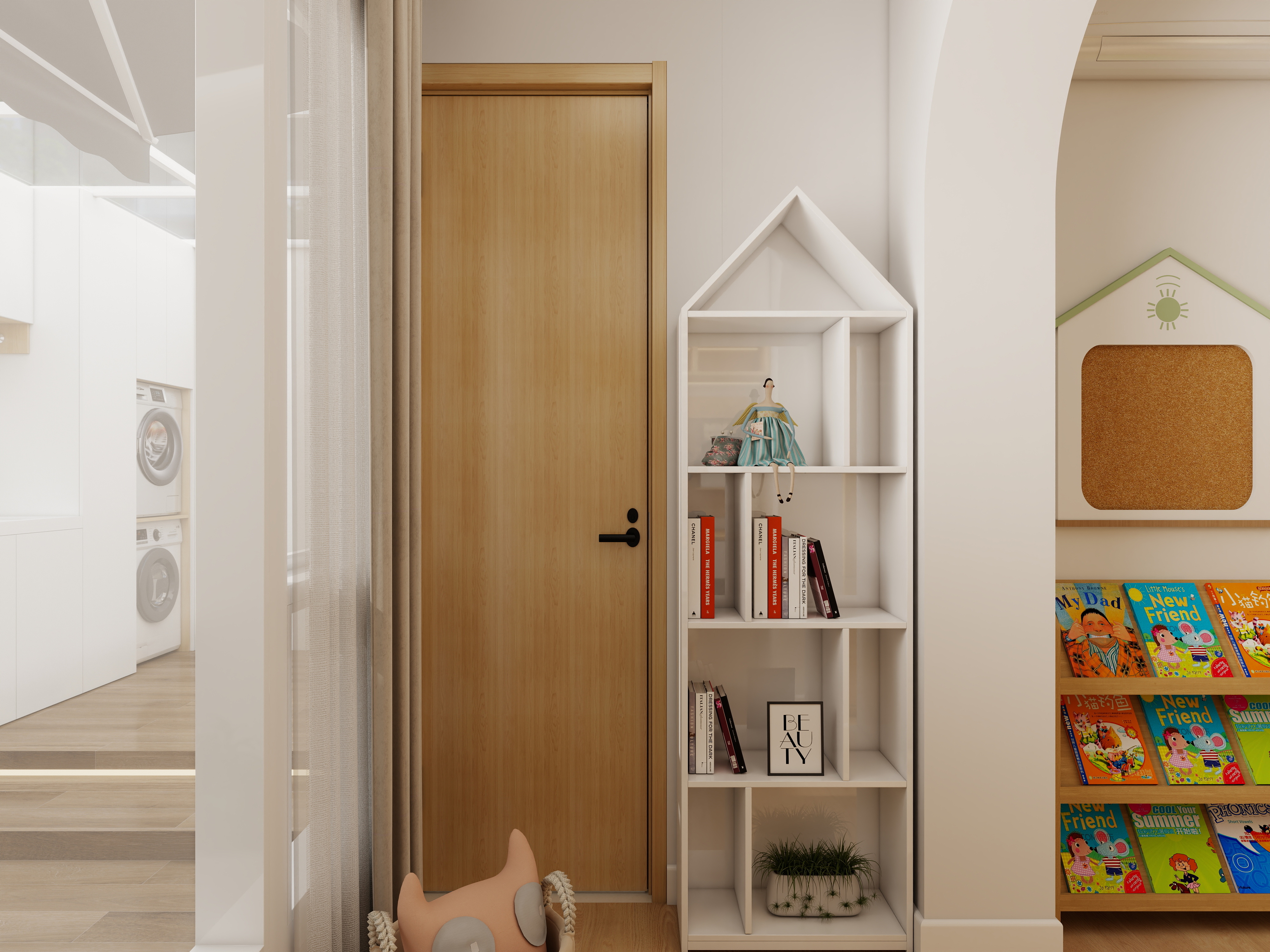 李佳洋-东泉小区62平原木风1F带院装修效果图