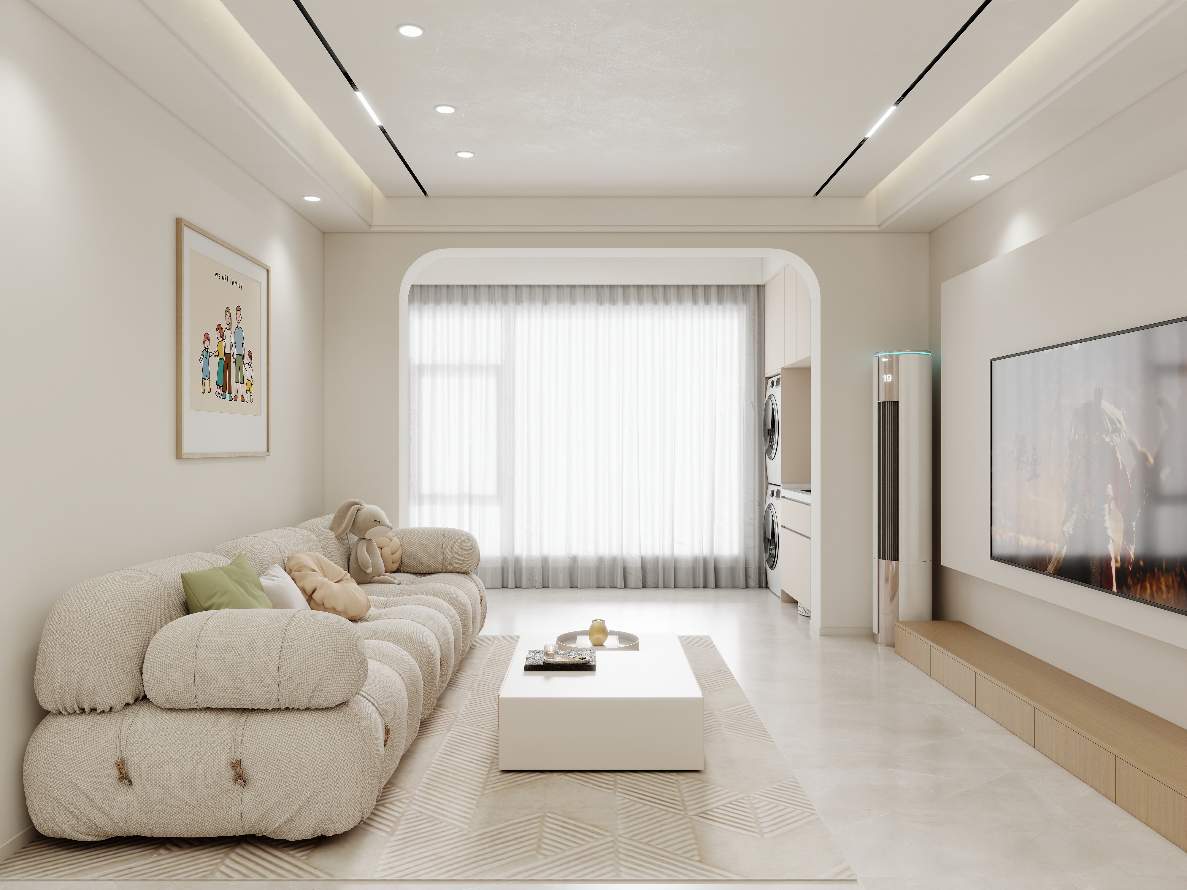 壹诺设计工作室-奶油风装修效果图