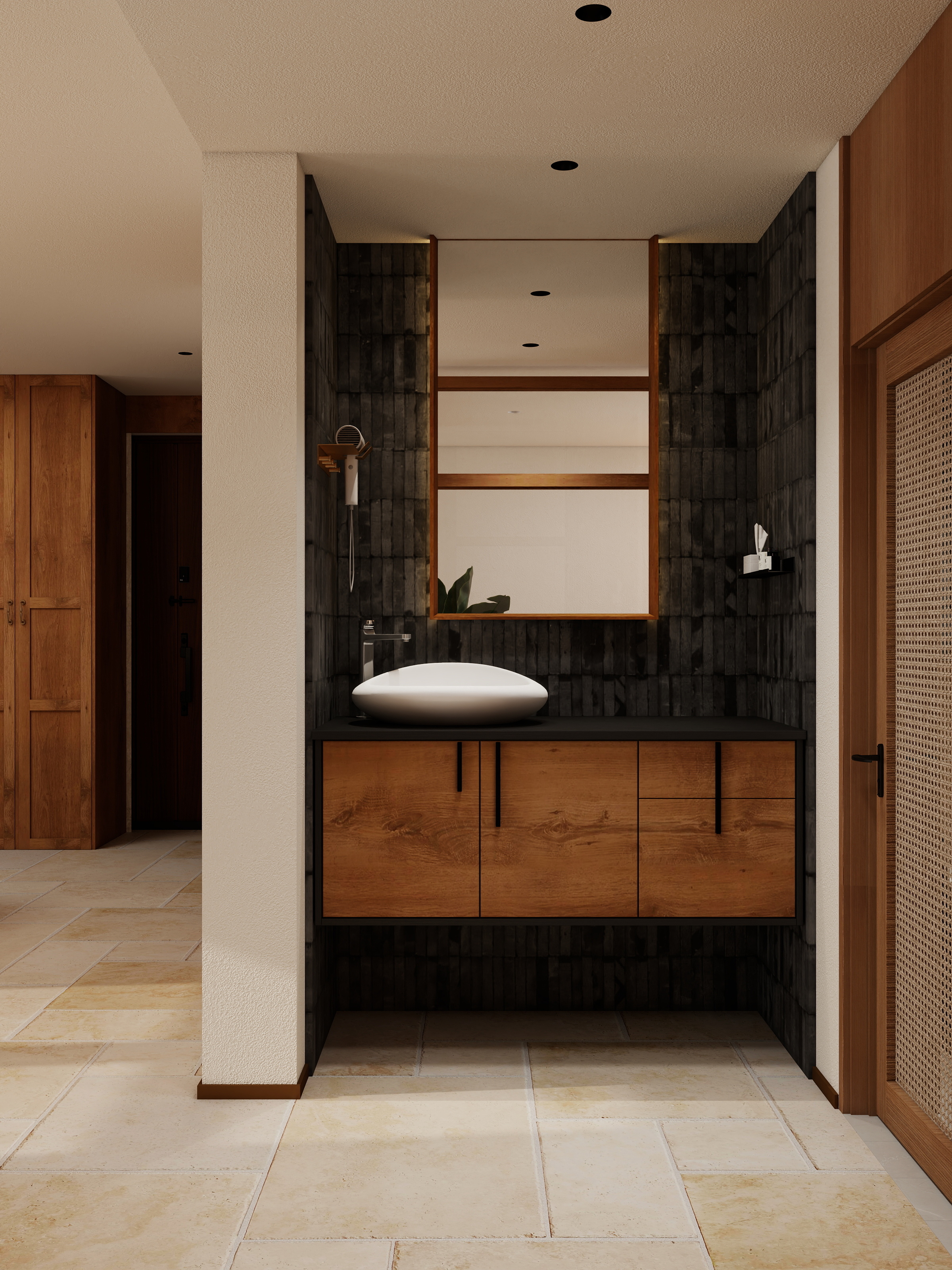 骑摩托的装修仔-华润·0：{自然.沧桑感}装修效果图