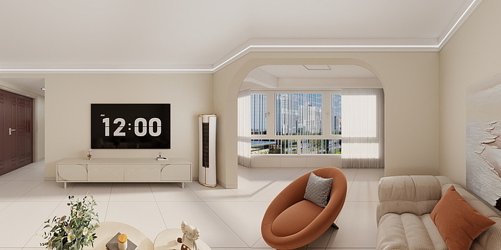 济宁小米装饰-丰安雅苑-扈老师-奶油-装修设计方案