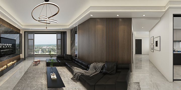 雅诗迈顶墙中心-盛世华府顶墙一体设计-装修设计方案