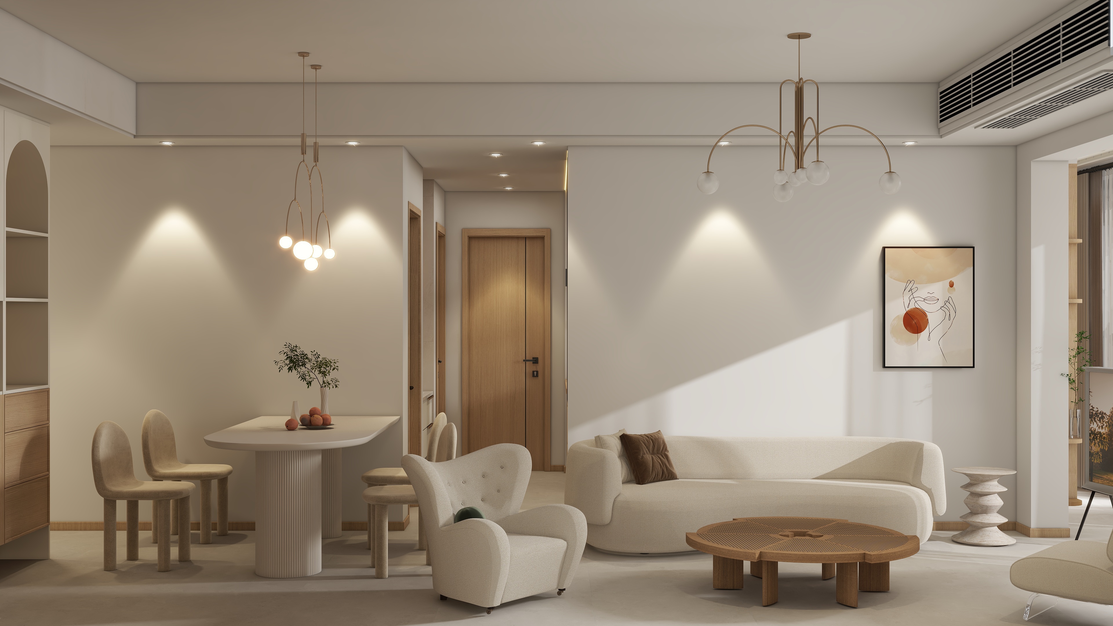 设计师珂源-中建壹品澜郡91㎡3室装修效果图