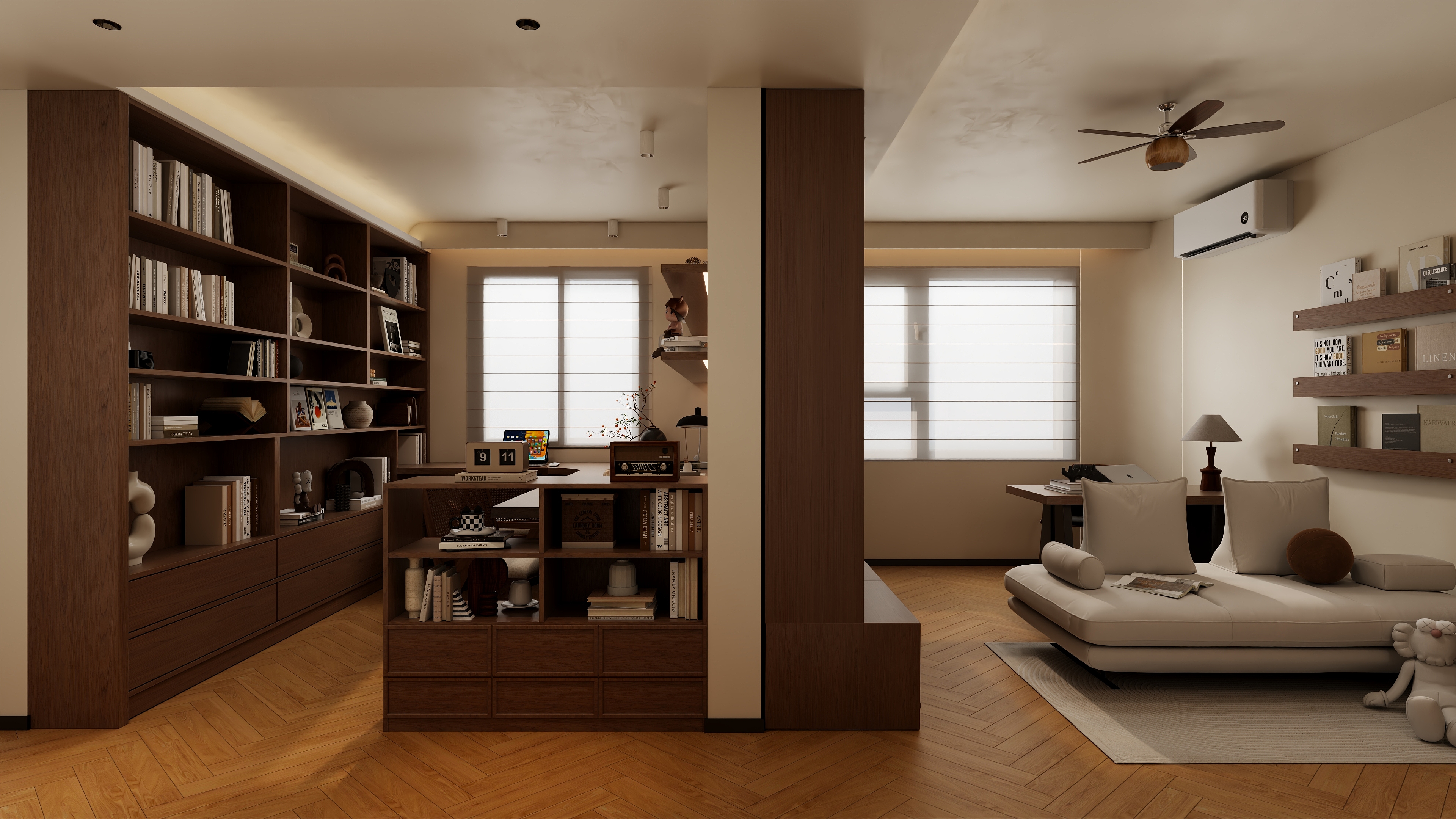 一涧设计-现代中古风-装修设计方案