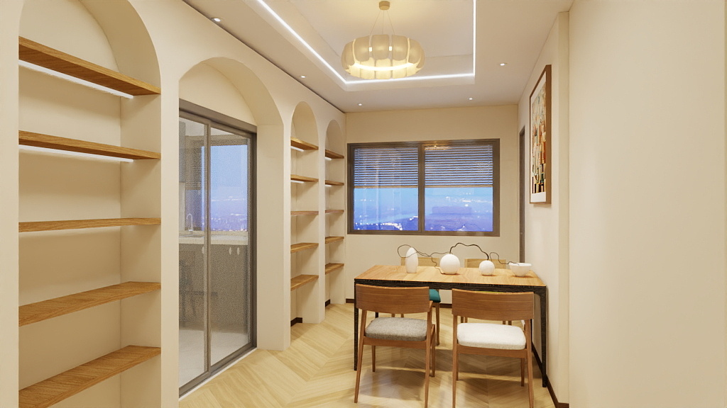 设计源于生活-微风在创作-奶油风三居室-装修设计方案