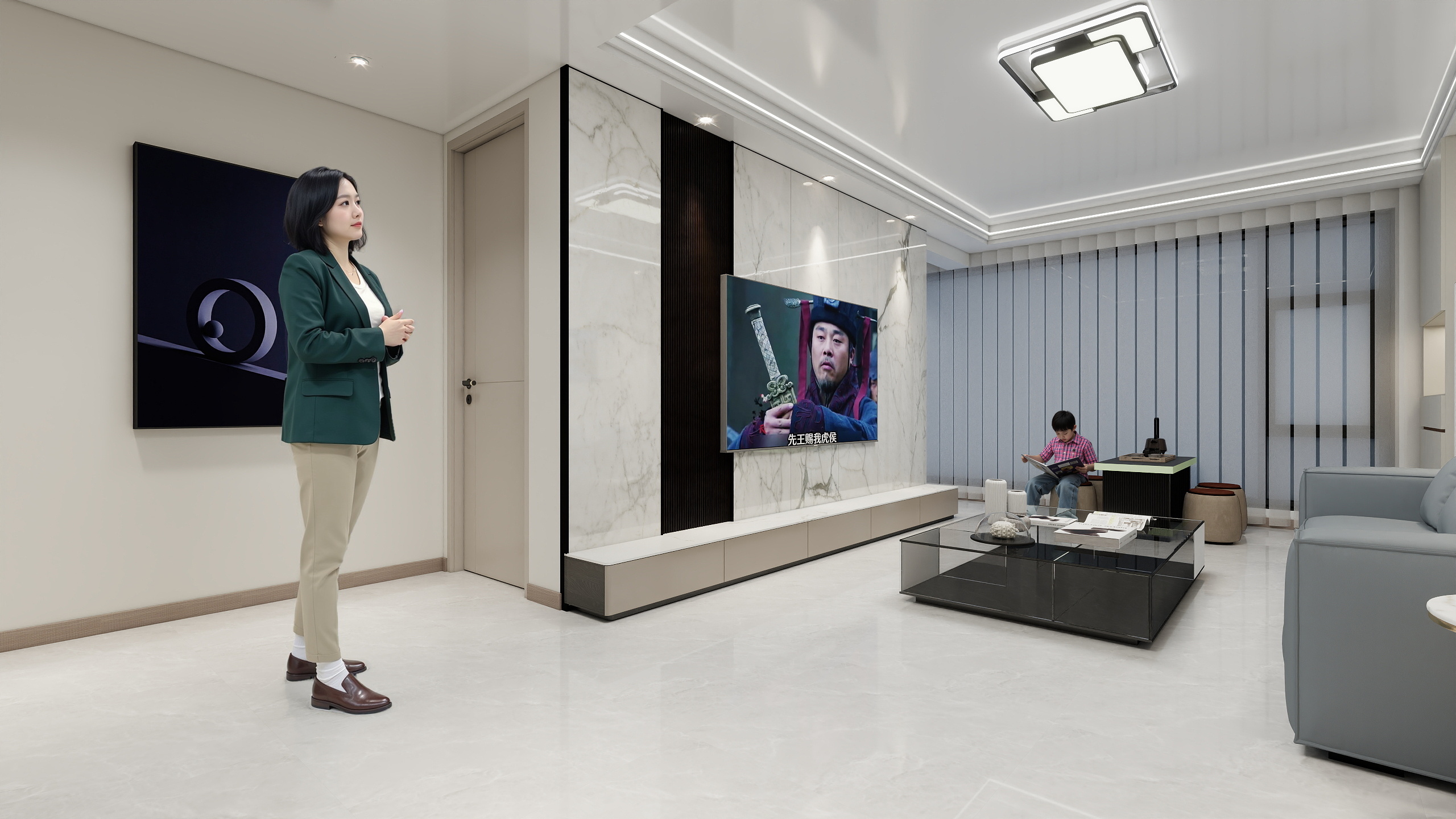 智善装饰-桃李春风126㎡3室-装修设计方案