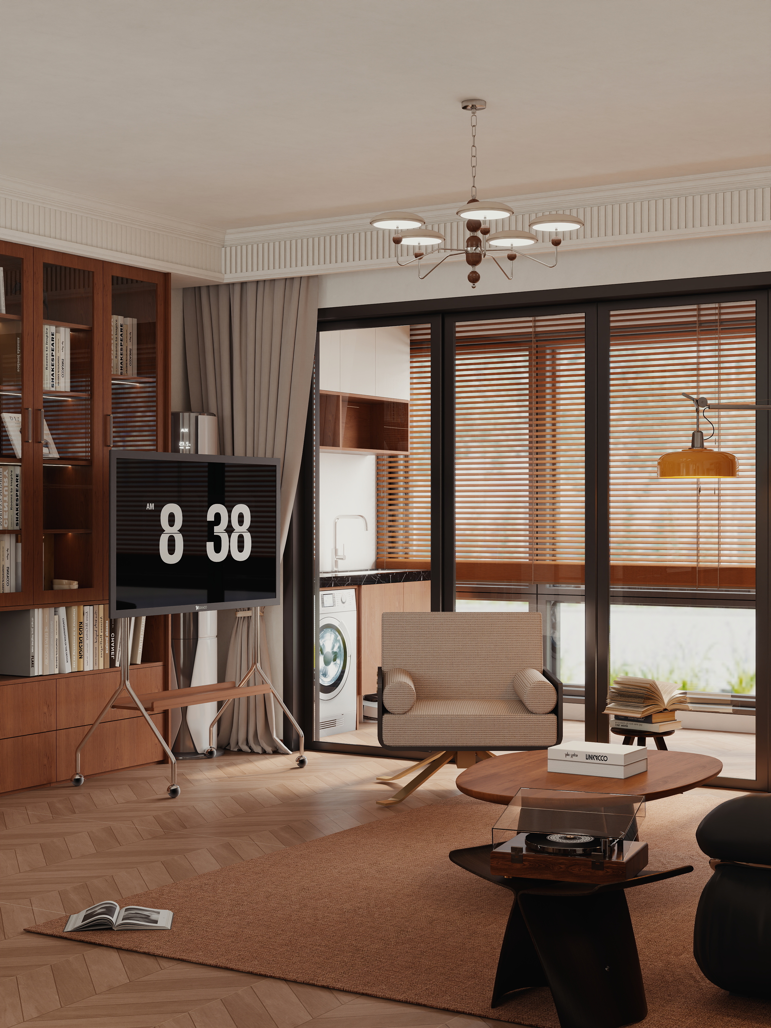 效果图627-129㎡4室装修效果图