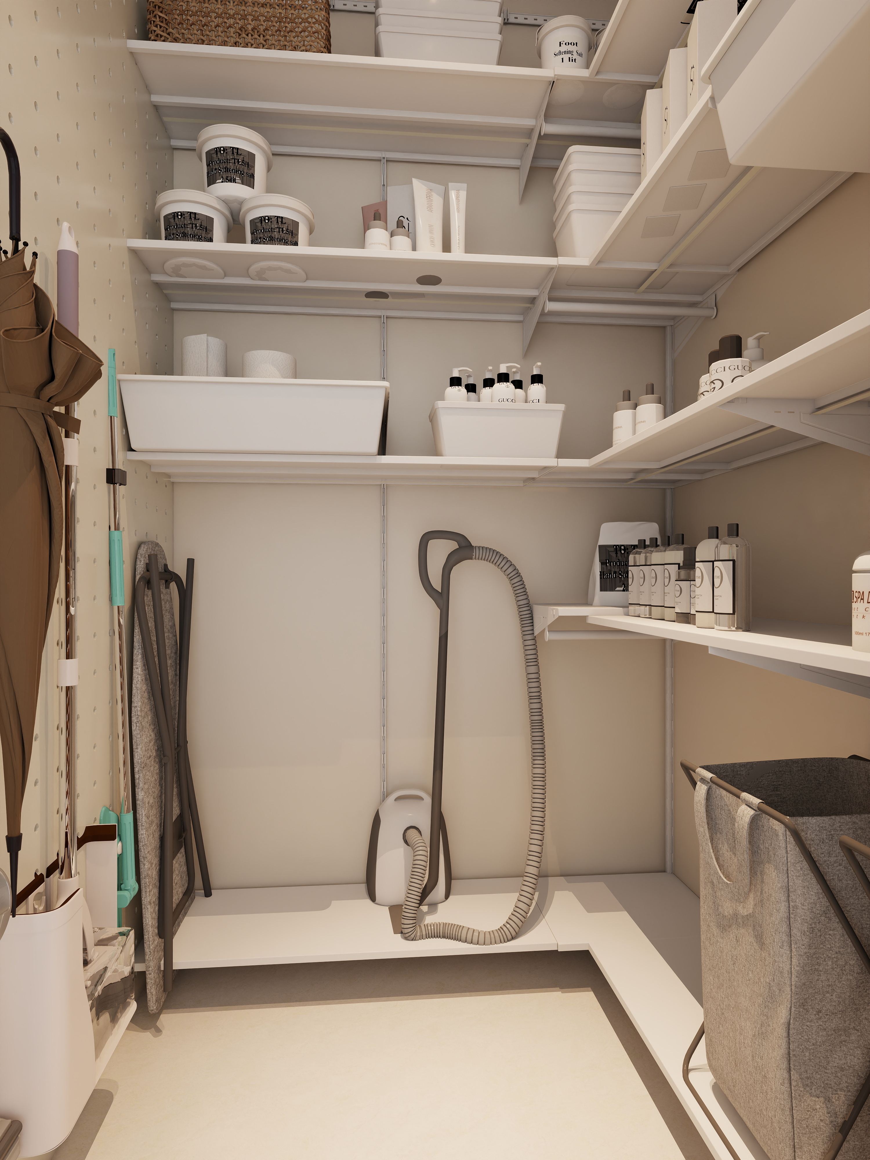 觅境设计工作室-133㎡3室 法式中古风装修效果图