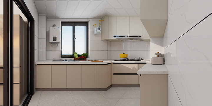 爱空间设计~石-时代尊城张氏雅居奶油风效果-装修设计方案