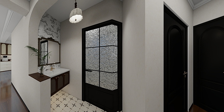 张亚琴设计-吾悦首府6栋  中古风-装修设计方案