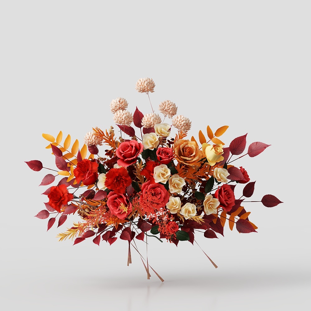 鲜花美陈3D模型