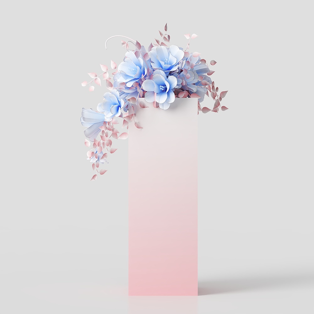 婚庆鲜花摆件3D模型