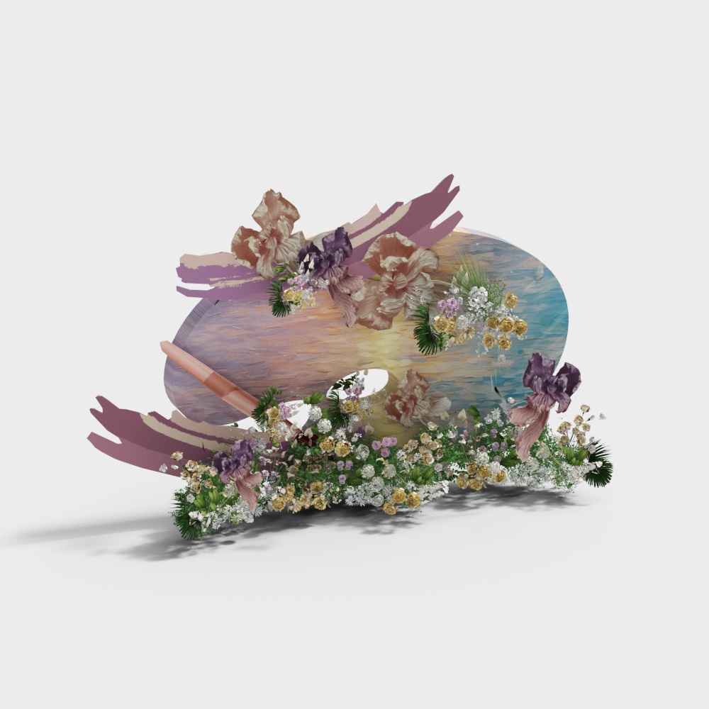 花艺美陈 3D模型