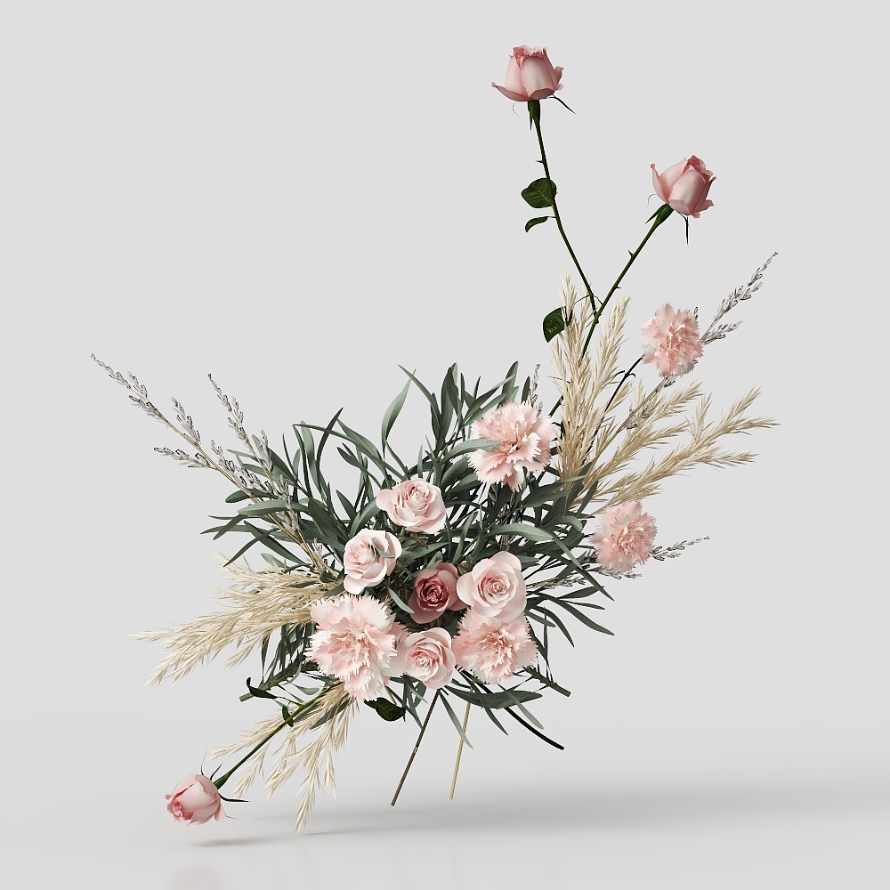 椅花3D模型