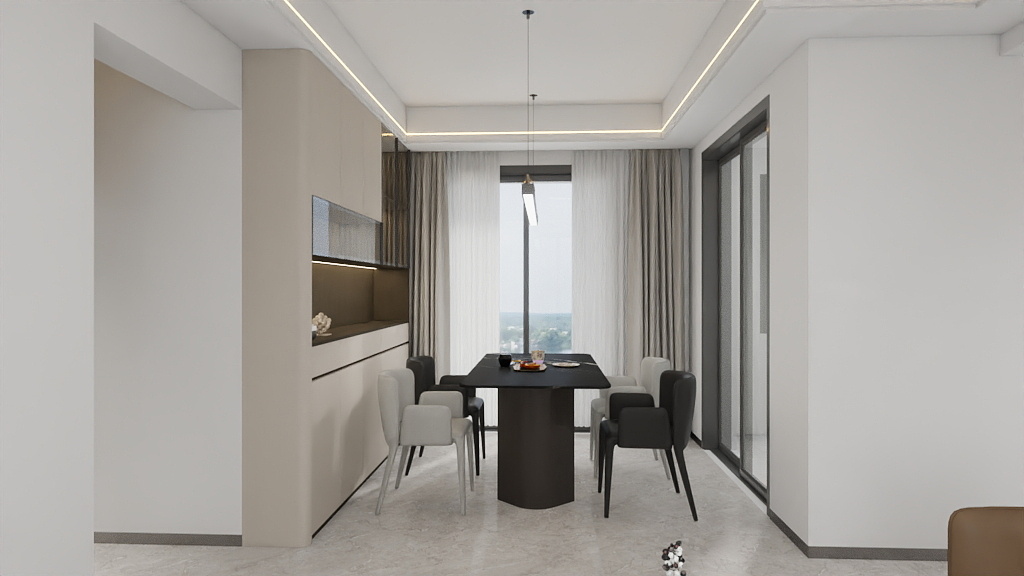 喜尔顿全案设计-美的置业广场5栋1204房-东平-装修设计方案