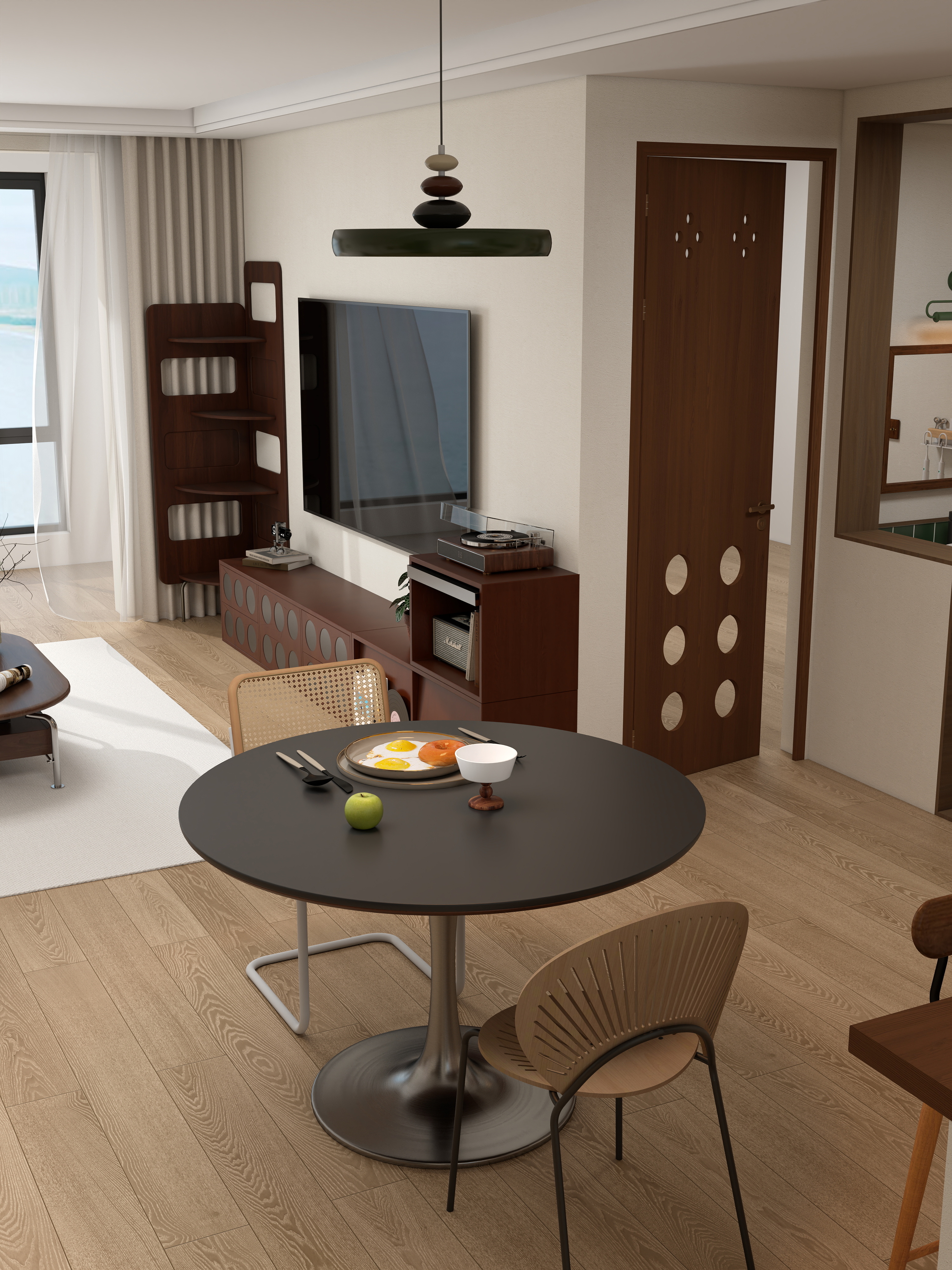 点点设计.-轻法复古·温馨居所装修效果图