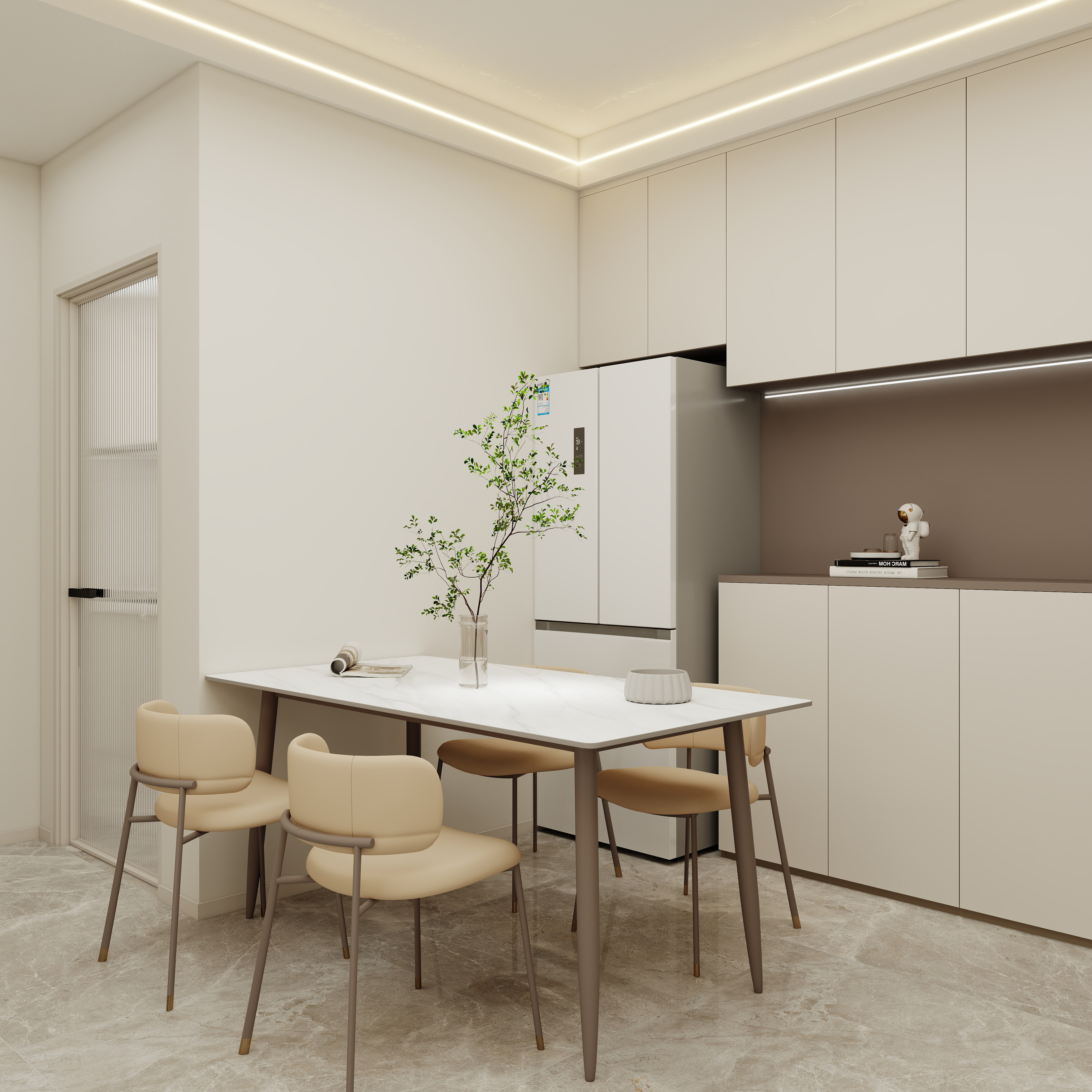 壹诺设计工作室-小户型-现代简约装修效果图