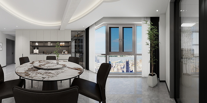 河南全案设计-正耀上河城21#1102-装修设计方案