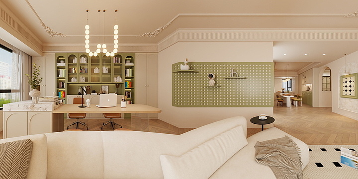 艺婵设计-兴义花月半岛8-801   法式奶油-装修设计方案