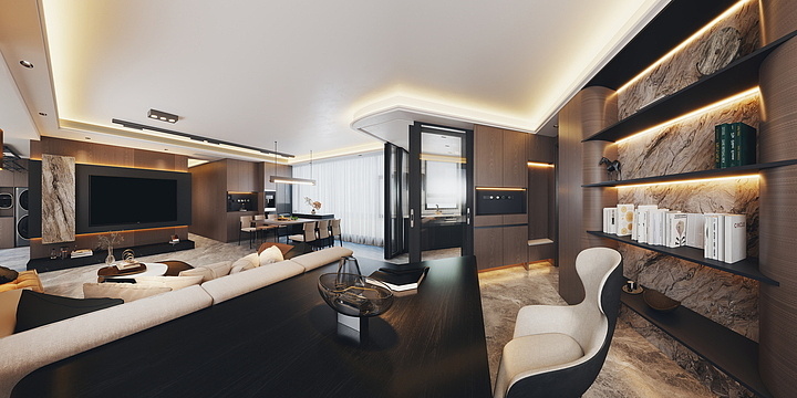 PREA|VISION-龙湖天宸原著117平-装修设计方案