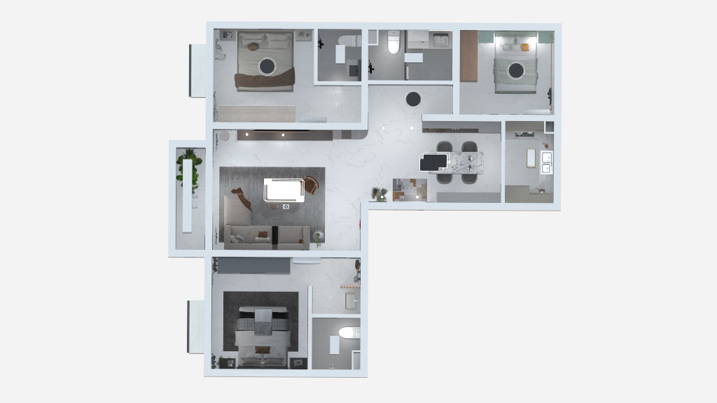 北京艺凡建筑工程有限公司-TPC-135-全房效果图-装修设计方案