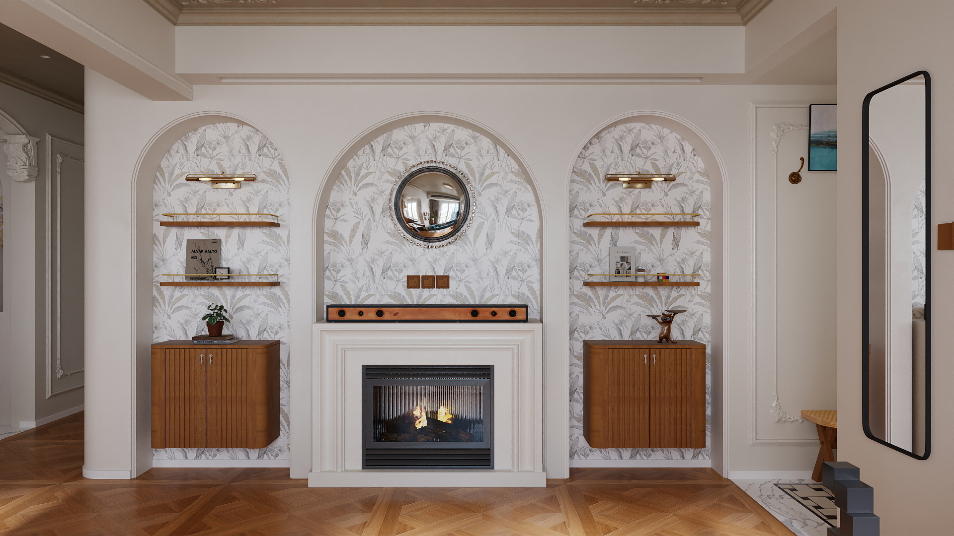 A周素人设计-89平手枪法式装修效果图