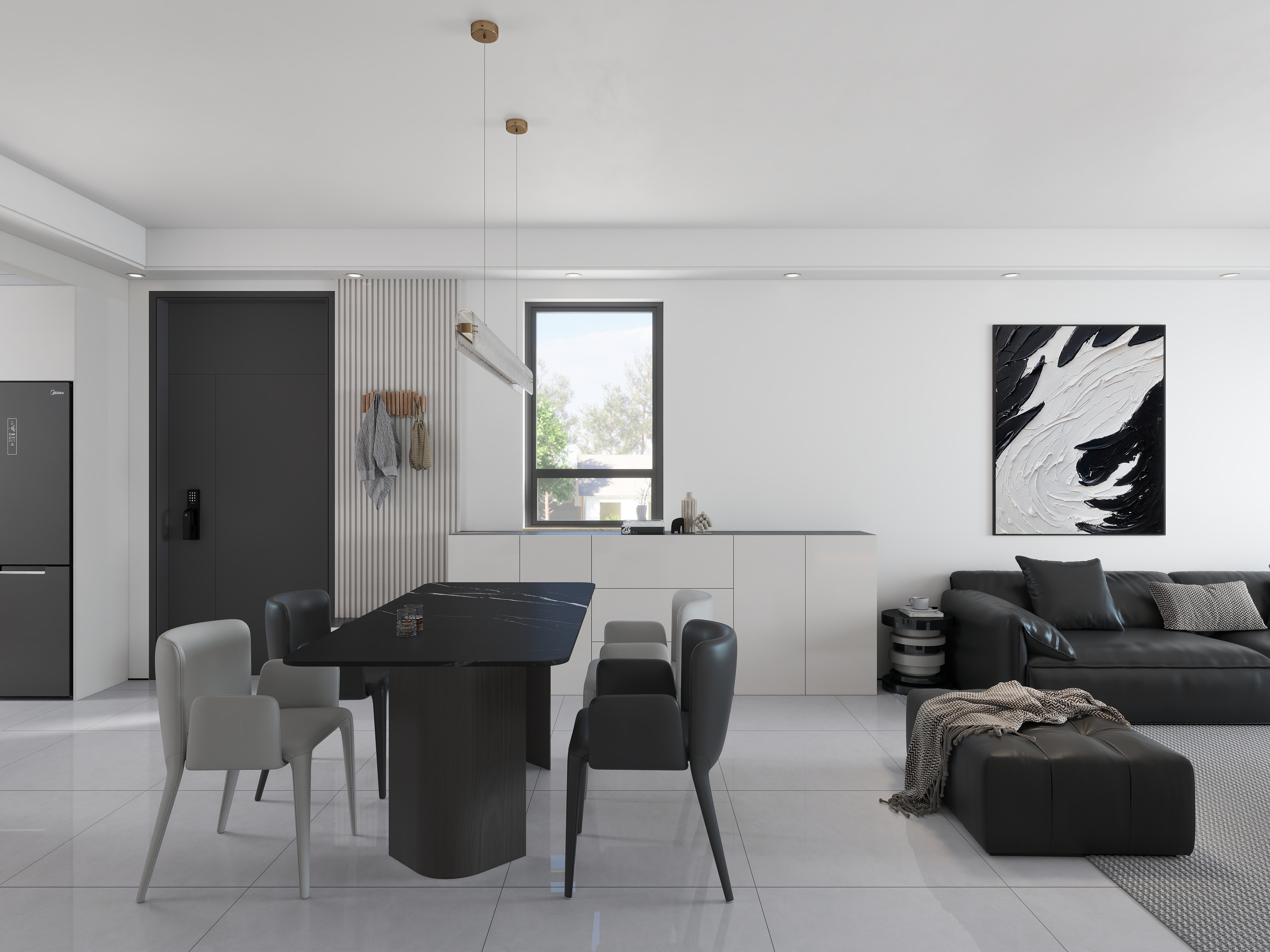 艺雅丽-115平现代简约 装修效果图