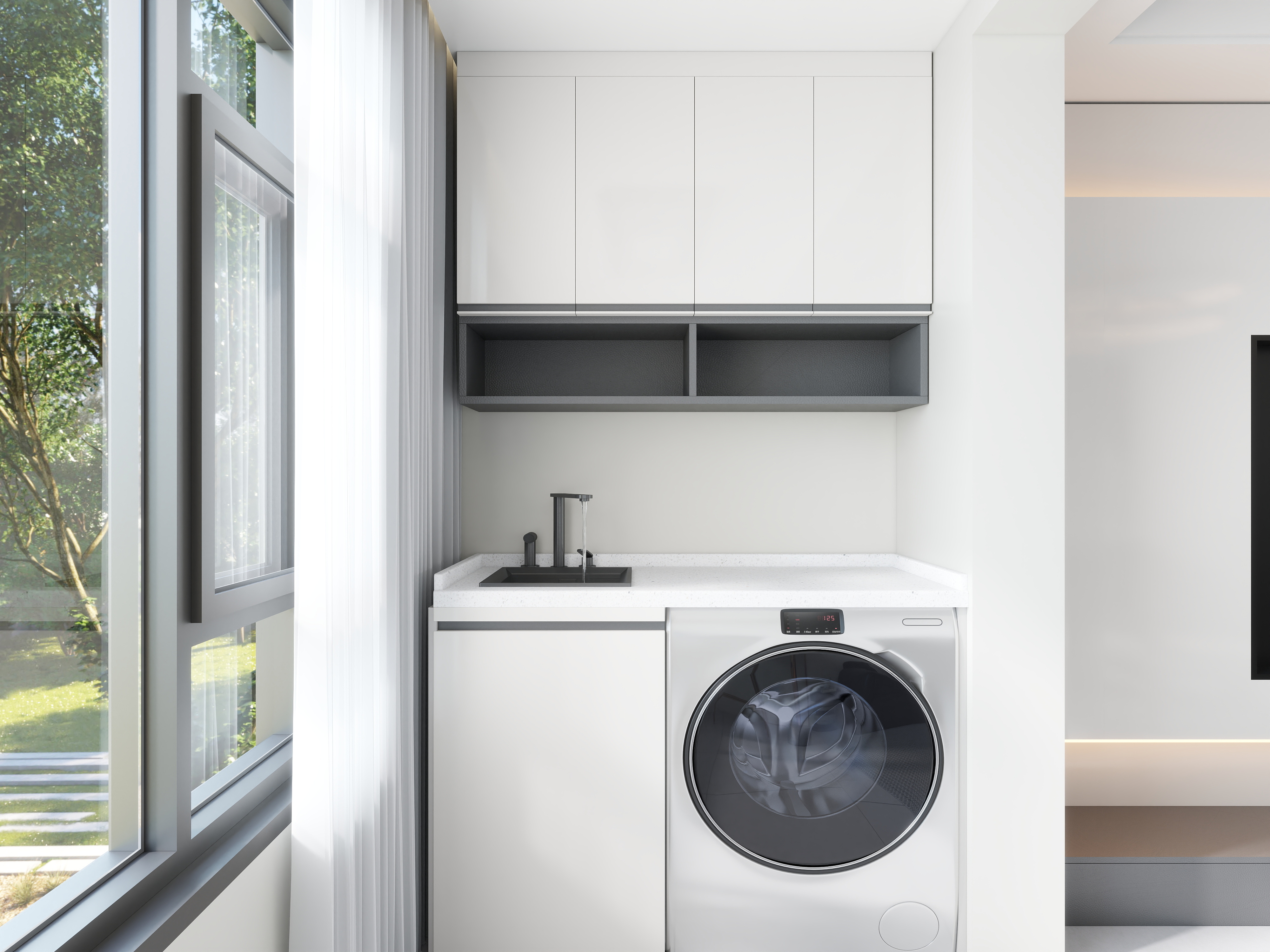 艺雅丽-115平现代简约 装修效果图