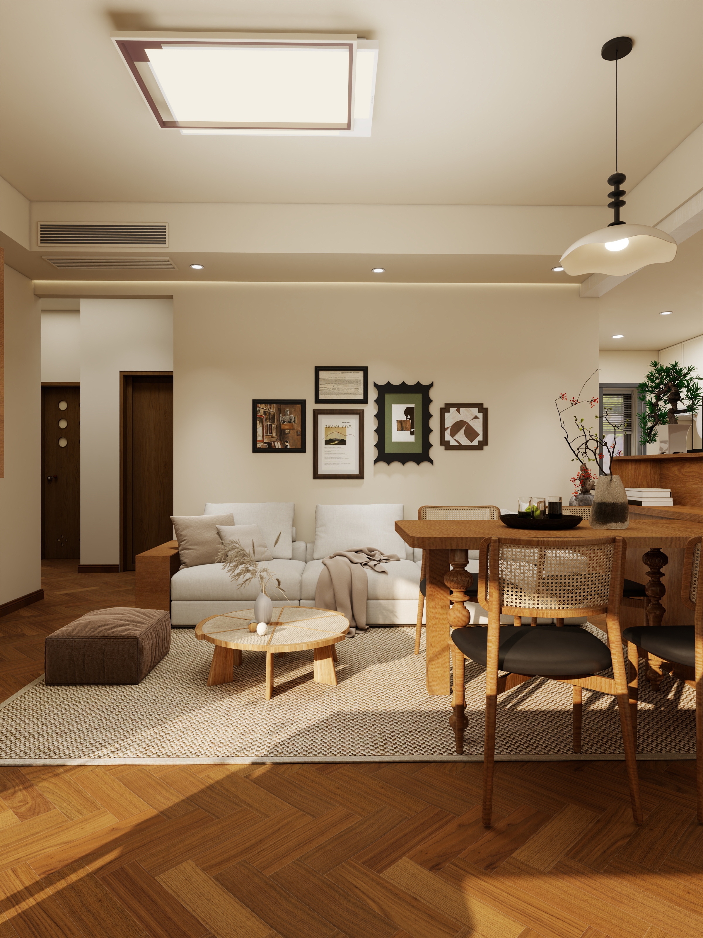 专业设计师YU-中古原木-装修设计方案