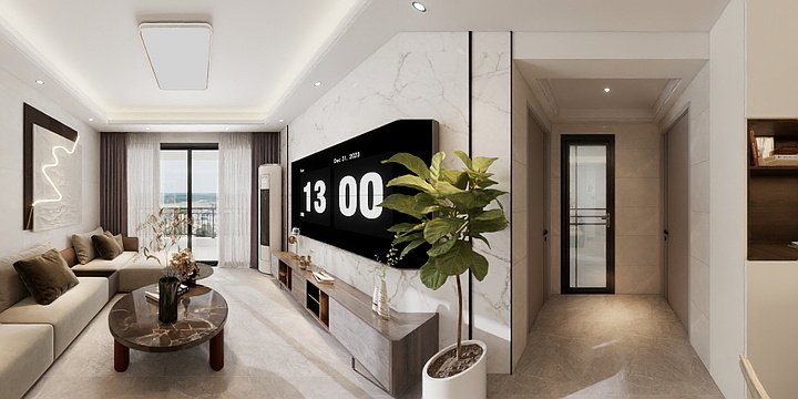 Designer阿陆-凤凰城一期104-1-1402卢先生雅居-Model-装修设计方案