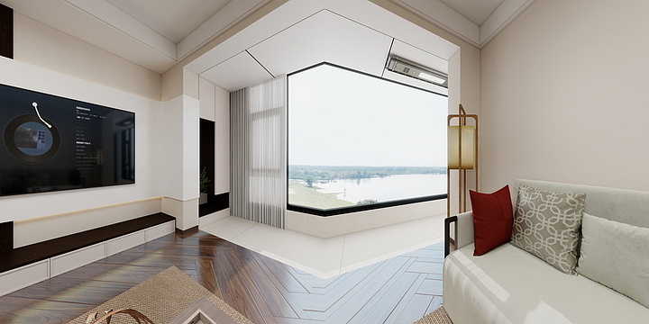 紫米火山岩-东篱105-3中古-装修设计方案