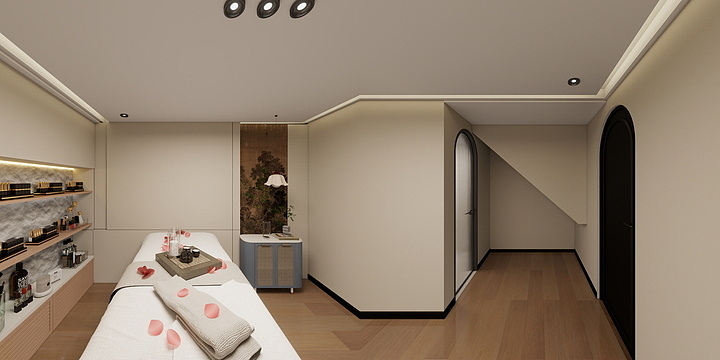 Y装饰设计-佛山美容院效果图-装修设计方案