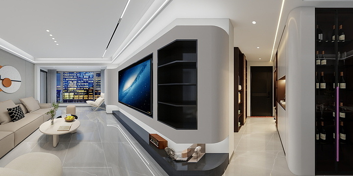 酷多馨设计-新河中央3-2602-装修设计方案