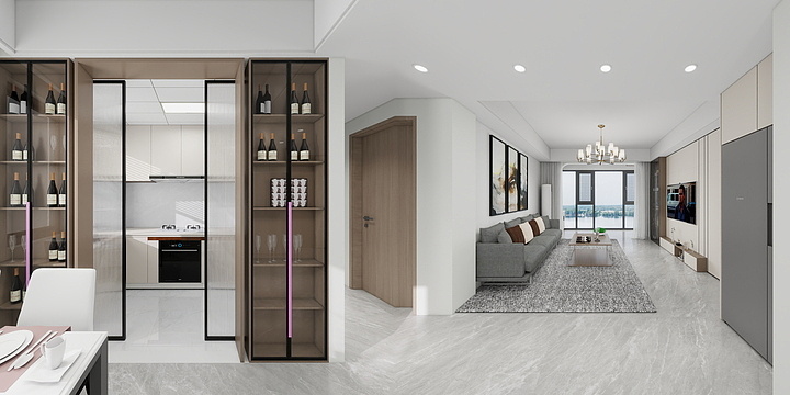 鹰潭尺子装饰-恒清祥府15-2-701-装修设计方案