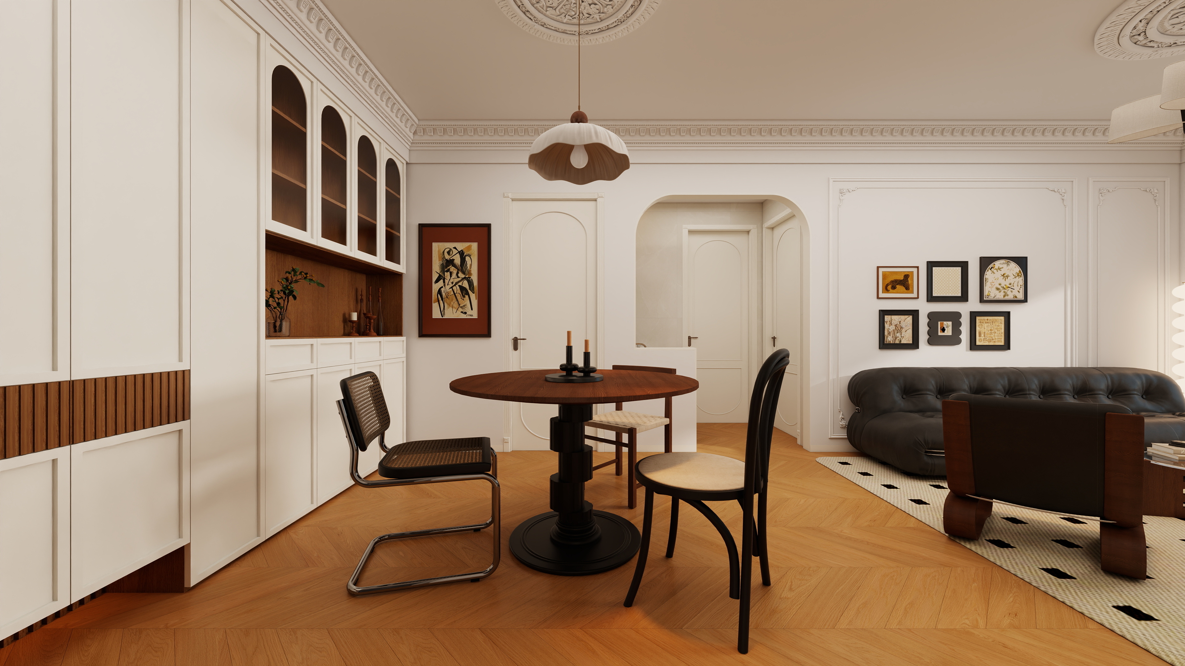 果乐设计-61方法式风格两居室装修效果图